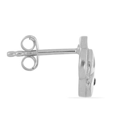 BUY 925 SILVER MONKEY FACE STUD EARRINGS WITH BLACK SPINEL – BULK KIDS JEWELRY SUPPLIER